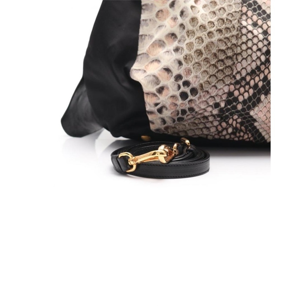 Prada Nylon Bag Beige Black Python - image 8